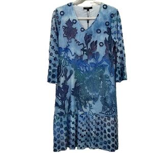 CATIVA Blue Hawaii dress size S